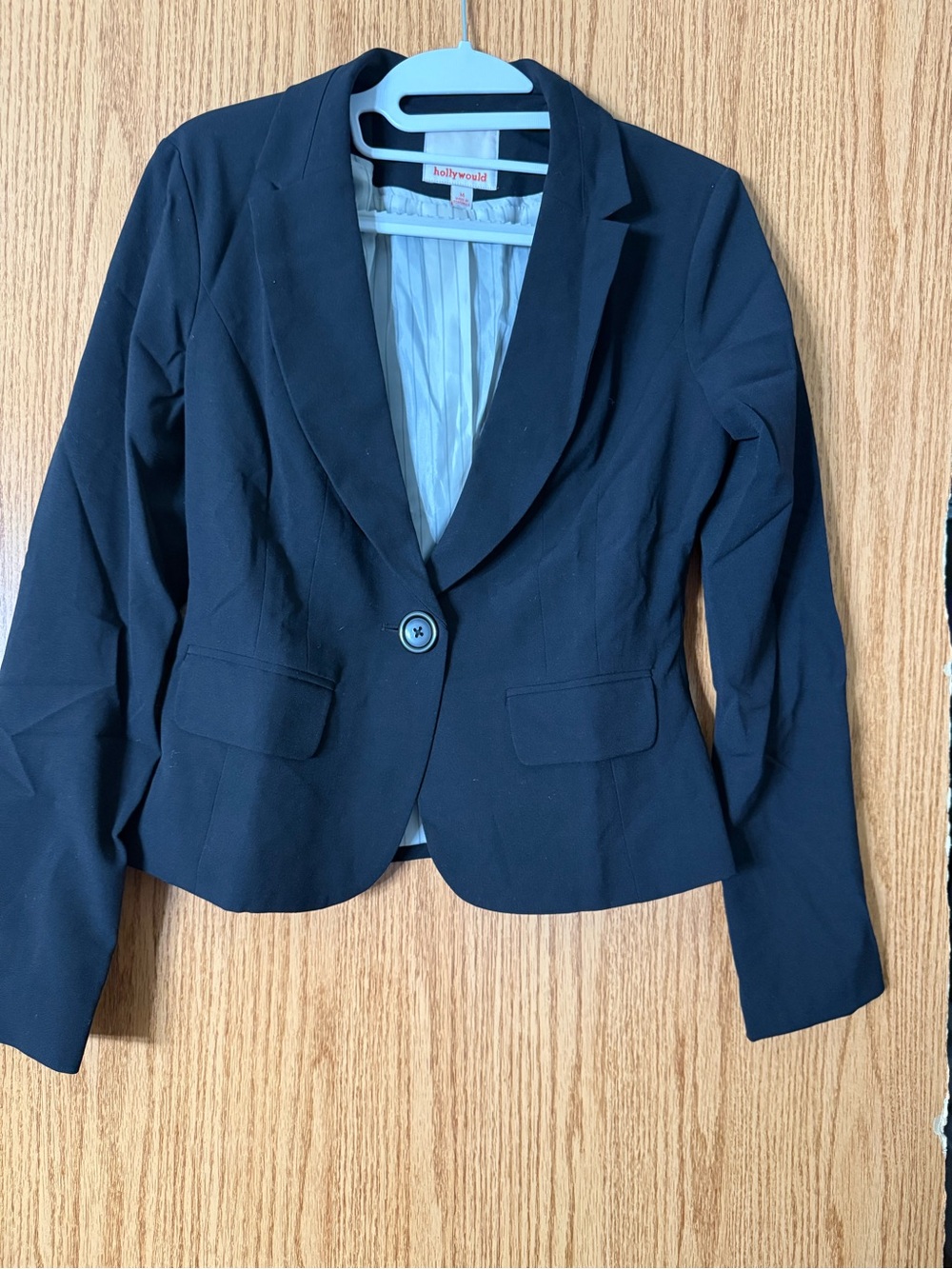 hollywod Black Single-Button Women's Blazer